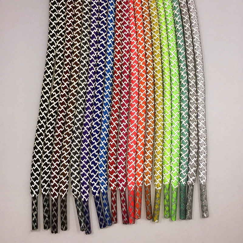 Wholesale boot use colorful reflective rope laces for sale