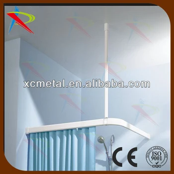 White Shower Flexible Curtain Track Buy Shower Curtain Track Shower Curtain Track Curved Ceiling Mount Shower Curtain Track Product On Alibaba Com