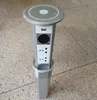 USB charging touch screen socket and IP44 motorized pop up sockefor office