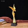 fashion promotion gifts 2017 Souvenir custom logo Gold Resin Trophy/Eagle Trophies