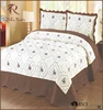 Hot selling white cotton bedspread with multiple sizes