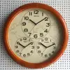 18 Inch Innovative Original Wood World Wall Clock with 3 Time zones for Bank/Hotel/Airport/Station Wholesale
