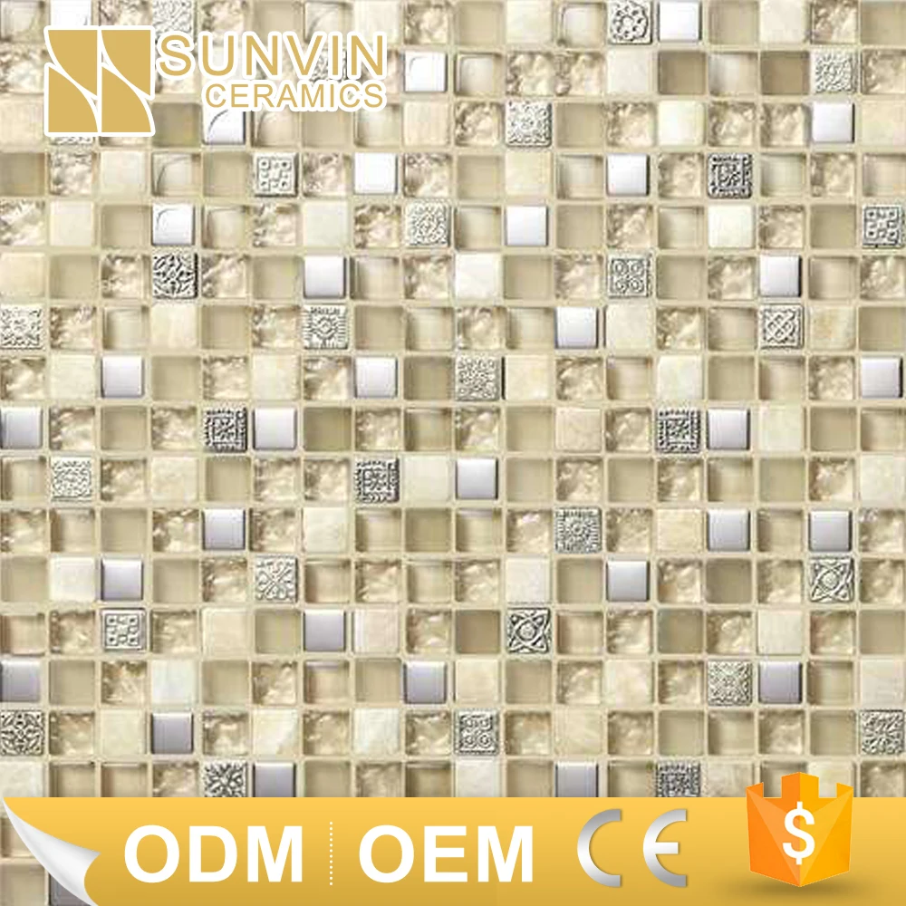 Venta al por mayor piedra y azulejos de mosaico de vidrio-Compre online