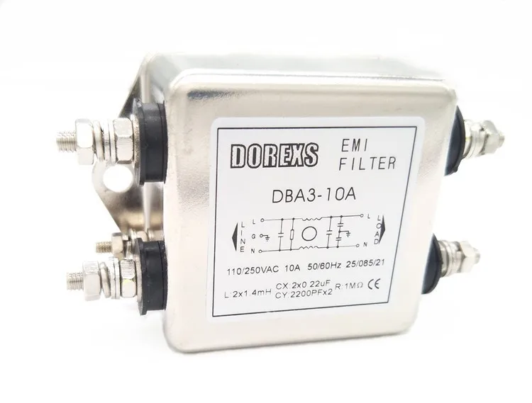 General Purpose Emi Filter Low Pass Power Line Filter Singlephase