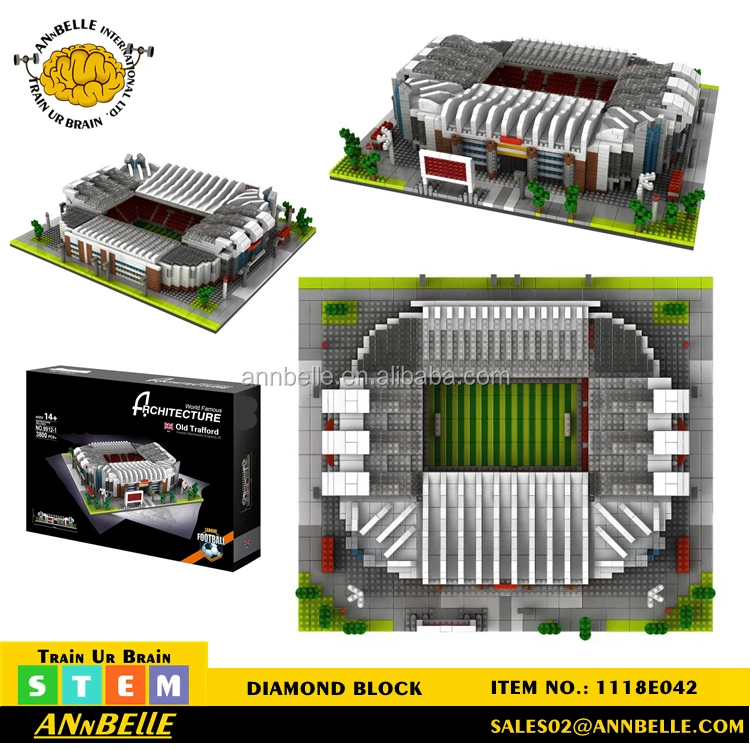 Micro Block Plastic Block Stadium Football Stadium Models