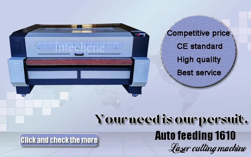 CE approval 1610 auto feeding laser cutting/metal laser engraving machine