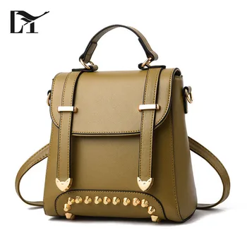 mochila mujer verde militar