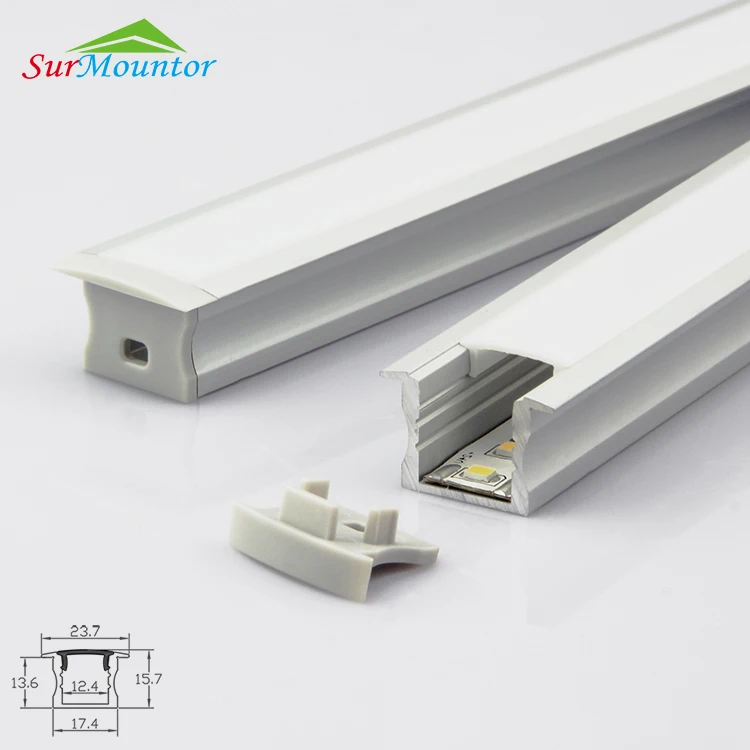 A2515 customize recessed wall led cabinet light aluminium aluminum profile channels frame for led strip light
