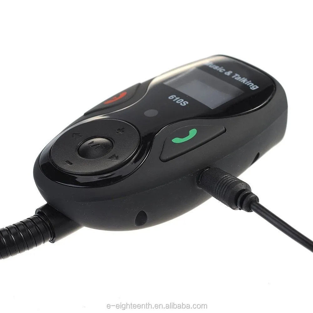 2018 Popular Wireless Bt Fm Transmitter Modulator Flexible Car Kit Mp3