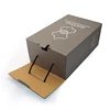 custom double wall foldable shoe box with handle
