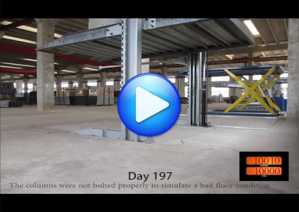 Parking washer Doubel stacker hydraulic underground car lift price