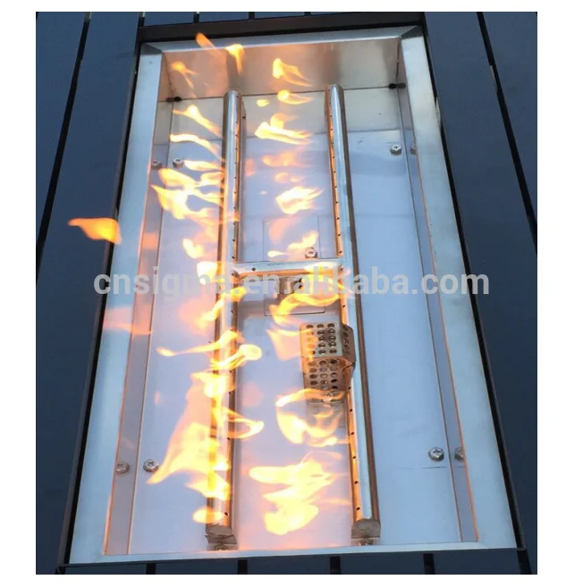 Hot Sale Outdoor Used Rectangle Aluminum Gas Outdoor Fire Pit