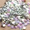 Super Shiny SS3-SS20 Crystal AB color 3D Non HotFix FlatBack Nail Art Decorations Flatback Rhinestones