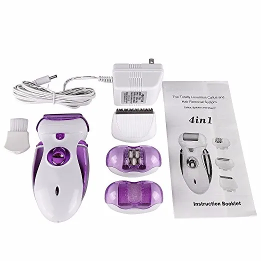 4 In 1 Rechargeable Lady Electric Epilator Shaver Hair Clipper For Women Removing Hair Form