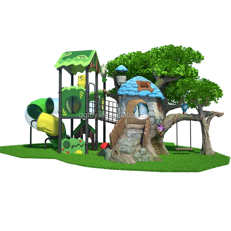 treehouse slide and swing