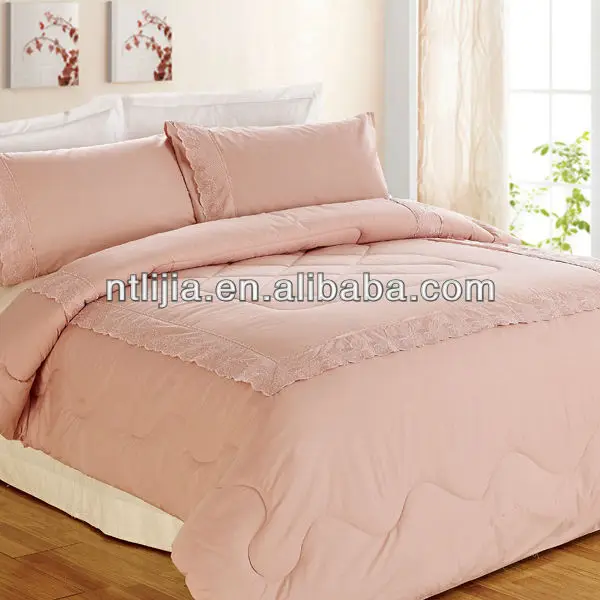 Kosmos Home Textile Solid Comforter 100 Cotton Peach Colored