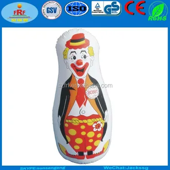 Pvc Inflatable Clown Bop Bag Punching Pvc Inflatable Clown Bop Bag Punching