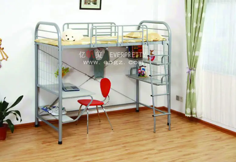 Cheap Dorm Adult Bunk Bed Desk Set For Sale