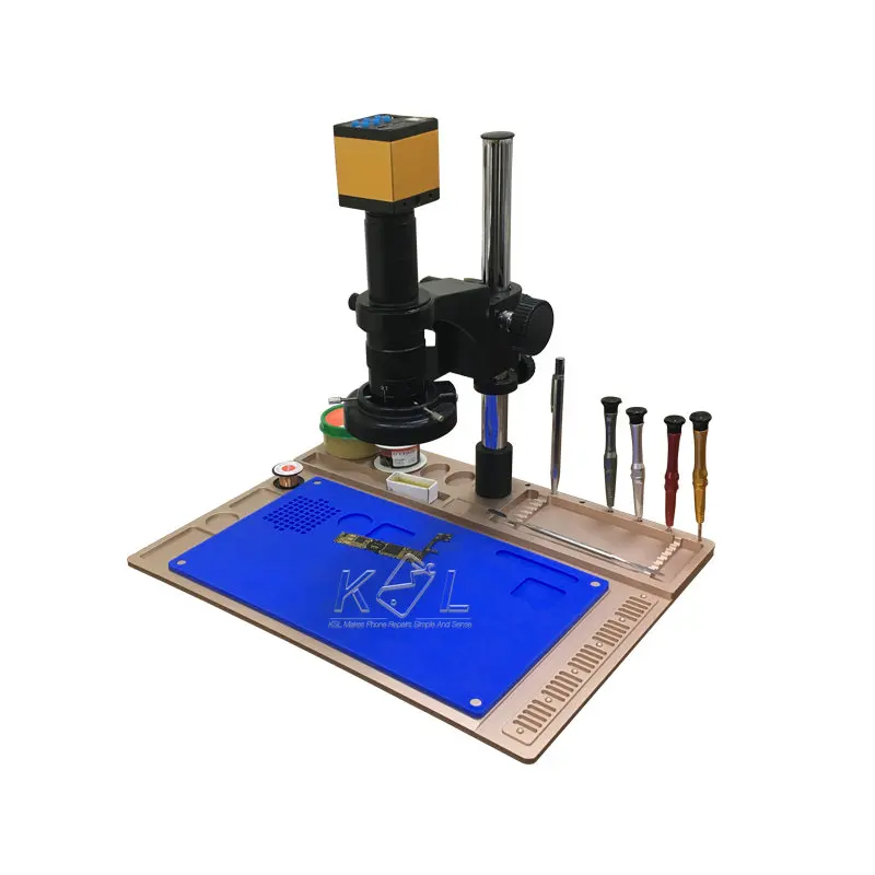 Ksl Metal Maintenance Platform Microscopio Base Monocular Hd Camera Ic