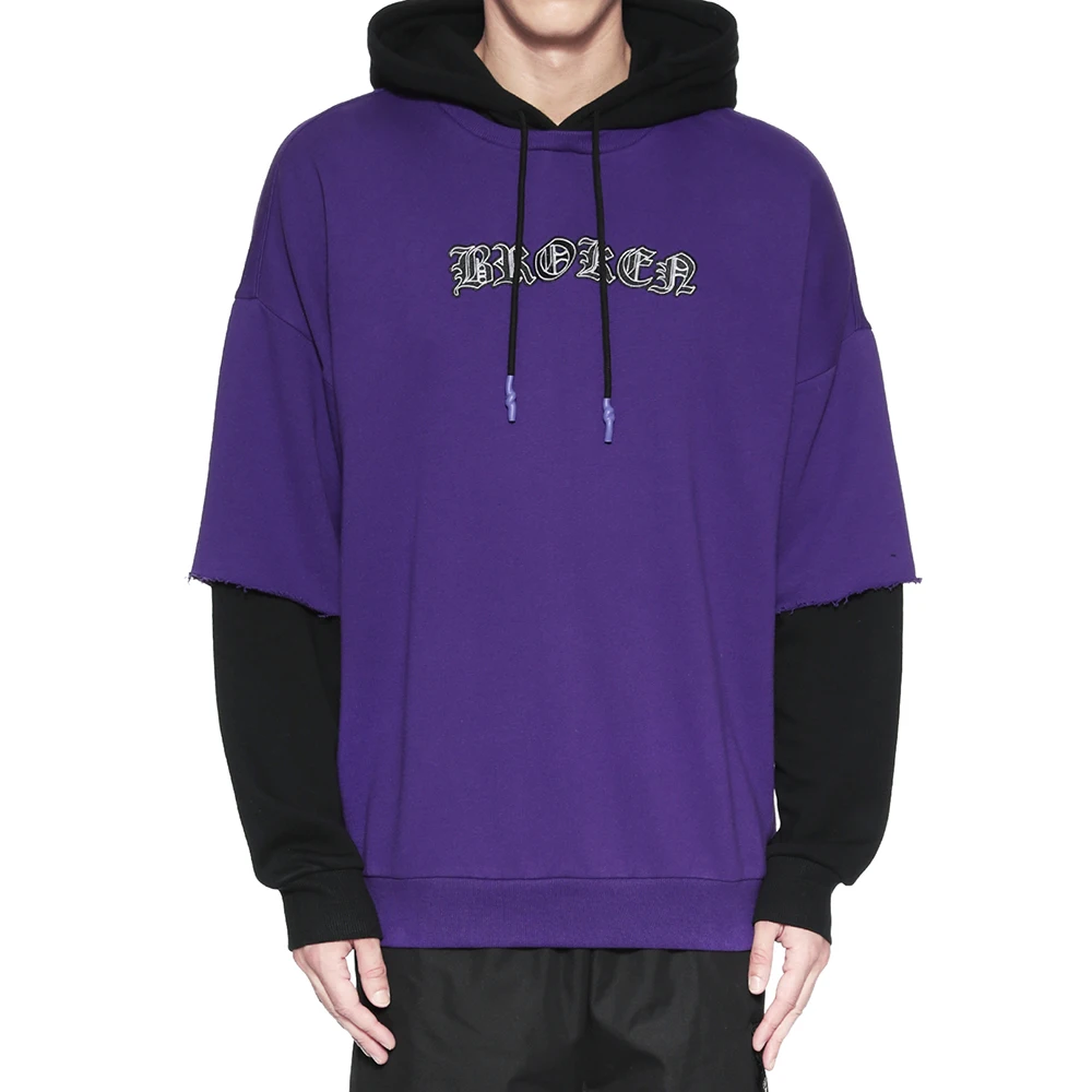 sudadera morada hombre
