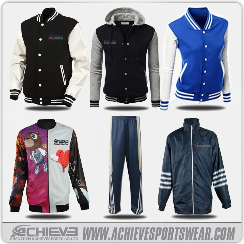 Sublimation Man Customized Satin Jacket,Baseball Custom Made Varsity