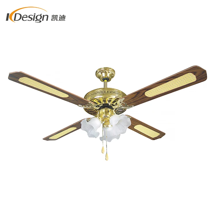 Good Quality Clic Style Ceiling Fan Lamp 4 Blade 3 Lights Clic Style Ceiling Fan Lamp 4 Blade