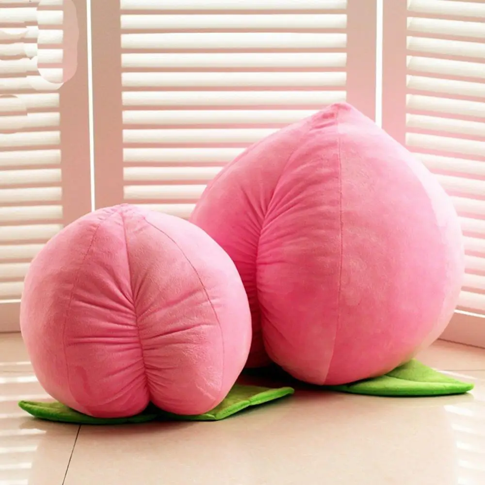 plush peach pillow