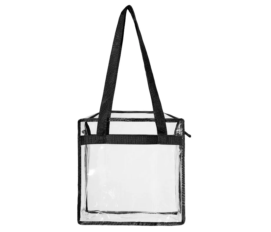 Promotional Shoulder Travel Shopping Transparent Clear Pvc Tote Bag ...