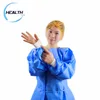 Composite fabric anti-pathogens medical sms surgical gown blue SMS gowns blood repellent