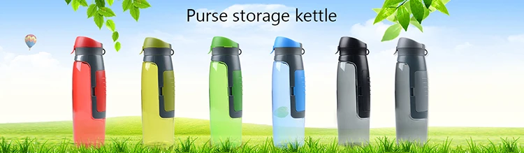 storage attachment wallet patent outdoor sports drinking water bottle