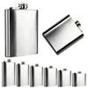 Stainless Steel Hip Flasks 5 oz - 10 oz Whisky liquor Bottle portable Travel Alcohol Whisky Pocket Hip Flask