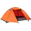 New 3 Person Double Layer 4 Season Camping Tent with 2 Doors