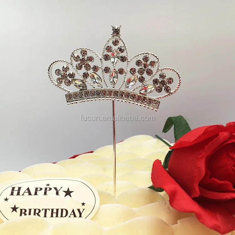 crown tiara style cake topper