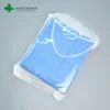 Good quality disposable fold sterile surgical gown in SMS material