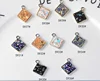 bling rhombus geometry charms shiny sequins star heart jewelry accessories customized jewelry charms from manufacturer