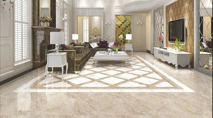 Super 24x24 Black Polished Porcelain Tile Imitation Marble Pm68111 Jpg