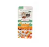 food grade flat bottom pet food packaging zipper bags for rodent food aluminum foil block bottom bag