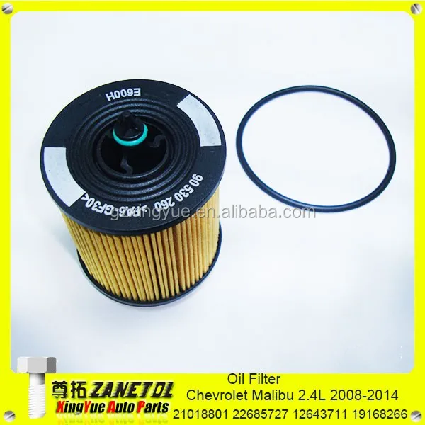 12605566 21018801 22685727 12643711 19168266 Engine Oil Filter For 2.4l
