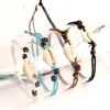 2019 Bohemia Waterproof Sea Shell Bracelet Handmade Tiny Seed Bead Double Chain Braided Bench Bracelet Jewelry for Women