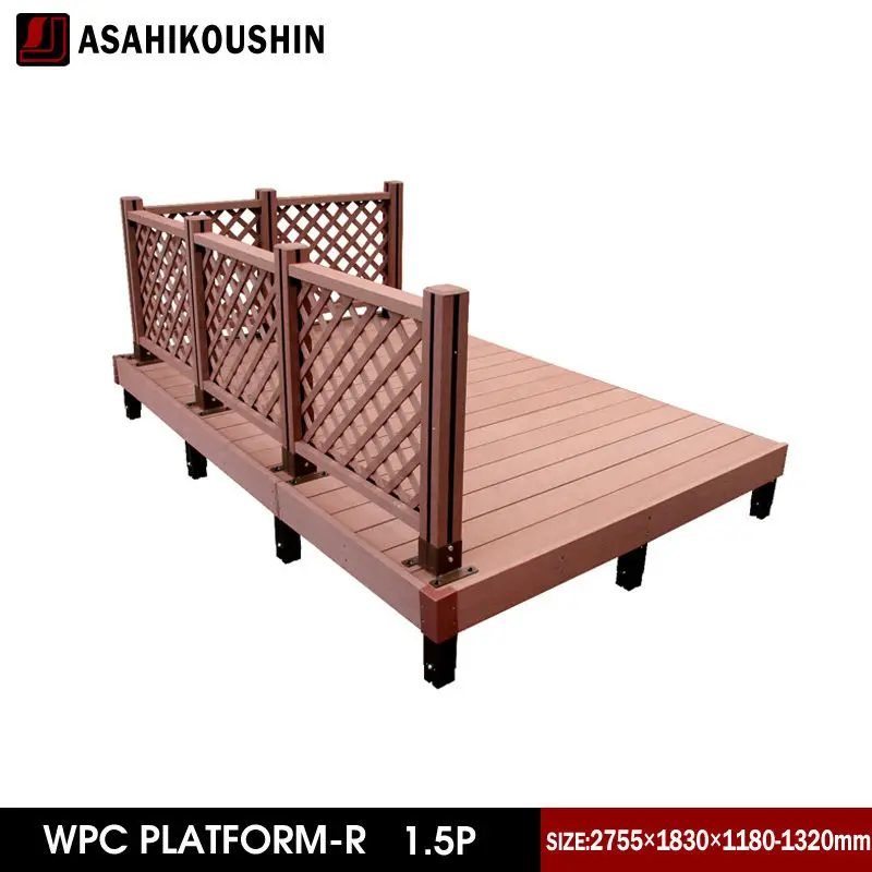 Durable Easy Processing Outdoor Wooden Plastic Diy Adjustable Garden