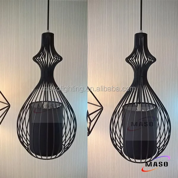 China Wholesale Cheap Luxury Vintage Glass Lamp Clear Iron Lights Large Hotel Lobby LED Pendant Light MS-P4016