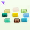 Hot sale emerald cut milky opal glass stone