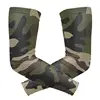Arm Sleeve for Men Women Camouflage Green Forest UV Protection Cooling Long Sports Compression Arms Cover Tattoo Sleeves Perfect
