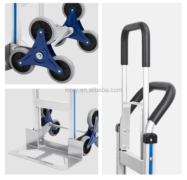 6 wheel can Climbing stair Steel hand trolley