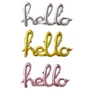 54 X 89 cm Rose Gold Silver Party Decoration Hello Conjoined Foil Balloon