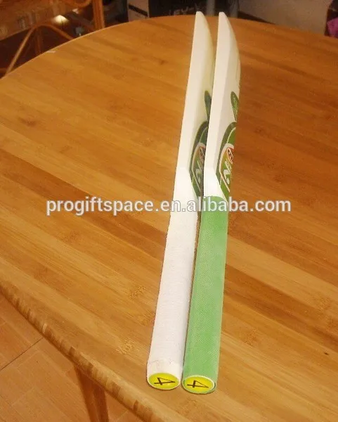 Hot Custom Logo Price Wood Tennis Ball Cricket Bat In Hot Custom Logo Price Wood Tennis Ball Cricket Bat In White Green Grips For
