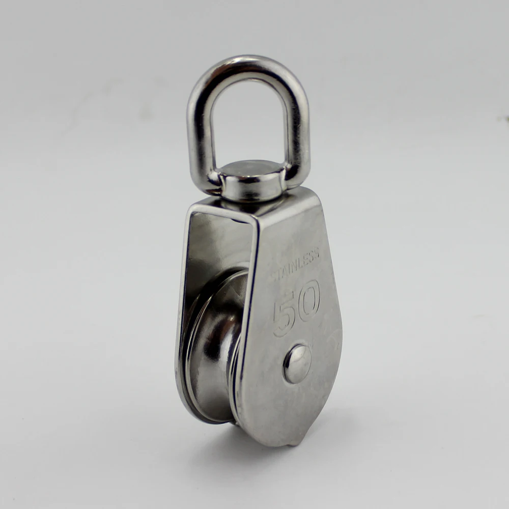 Stainless Steel Rigging Hardware Lifting Pulley Single Sheave Swivel Pulley For Wire Rope Buy