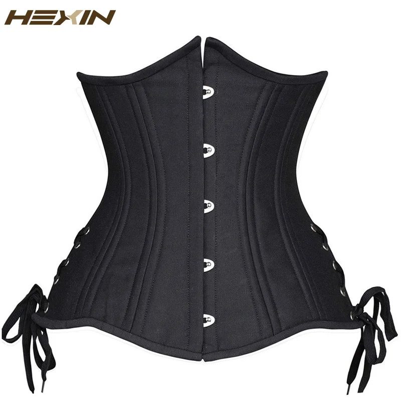 24 Steel Boned Heavy Duty Underbust Corset Laceup Back Waist Trainer
