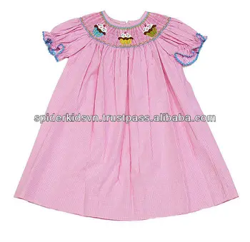 cupcake smocked dress