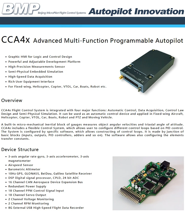 Cca42 Advanced Open Source Multifunction Programmable Uav Autopilot